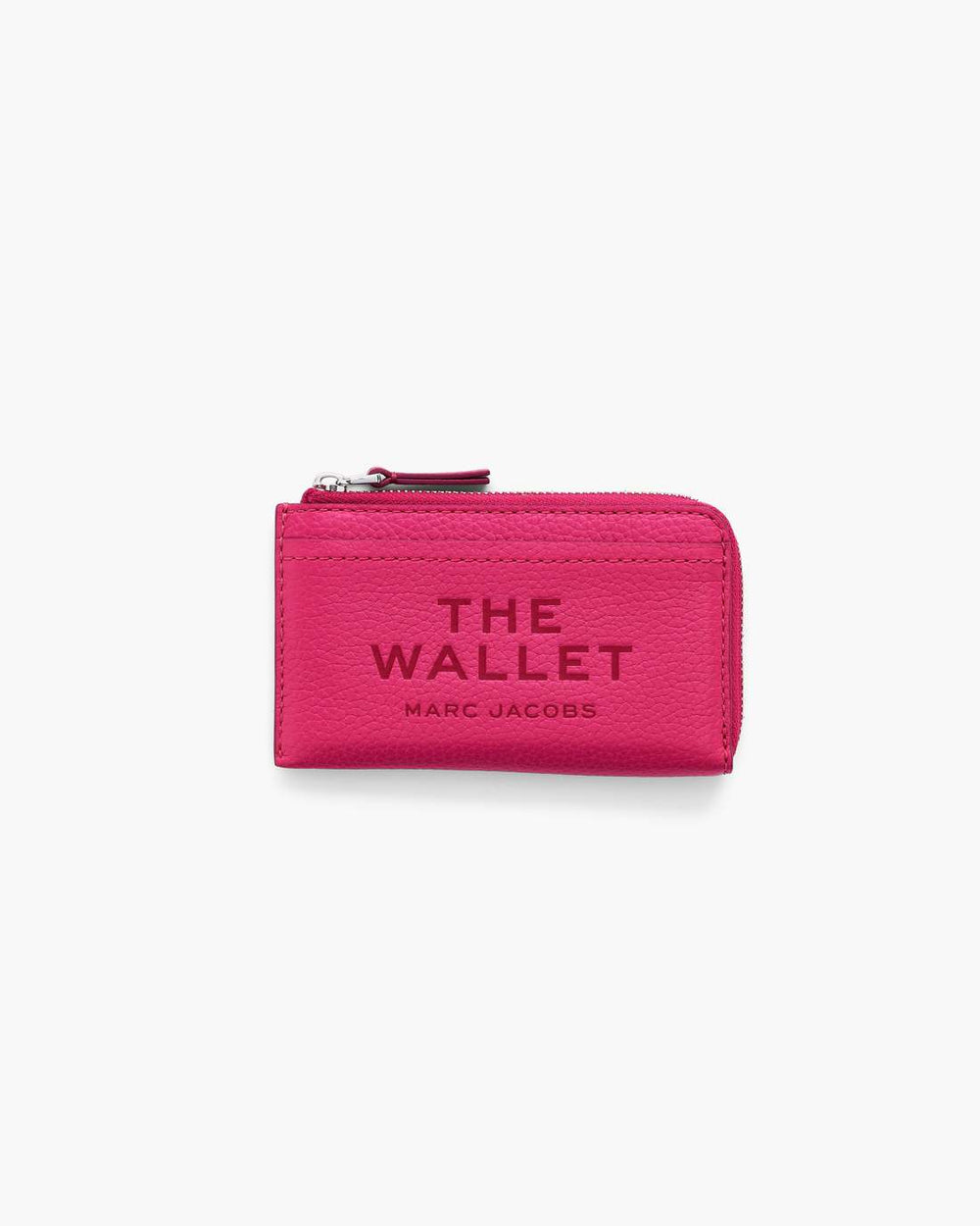 The Leather Top Zip Multi Wallet Raspberry Pink