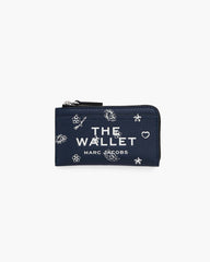 The Bandana Top Zip Multi Wallet Navy Multi