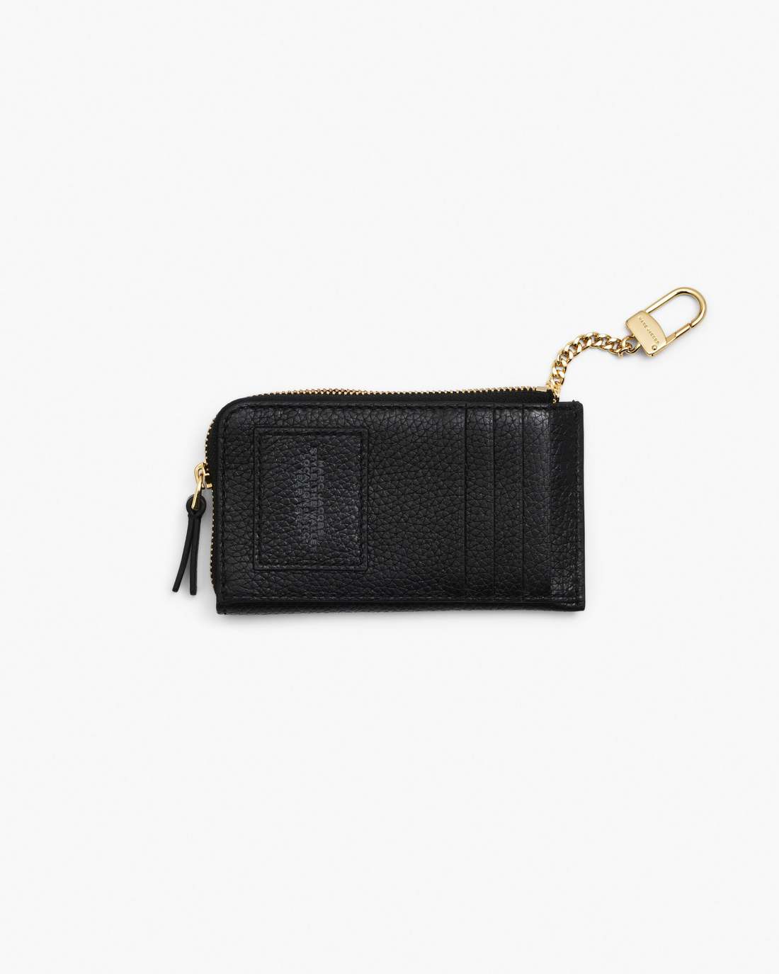 The Leather Top Zip Multi Wallet Black