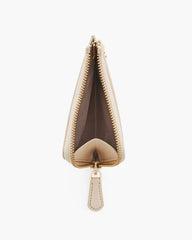 The Everyday Top Zip Wallet Cloud White