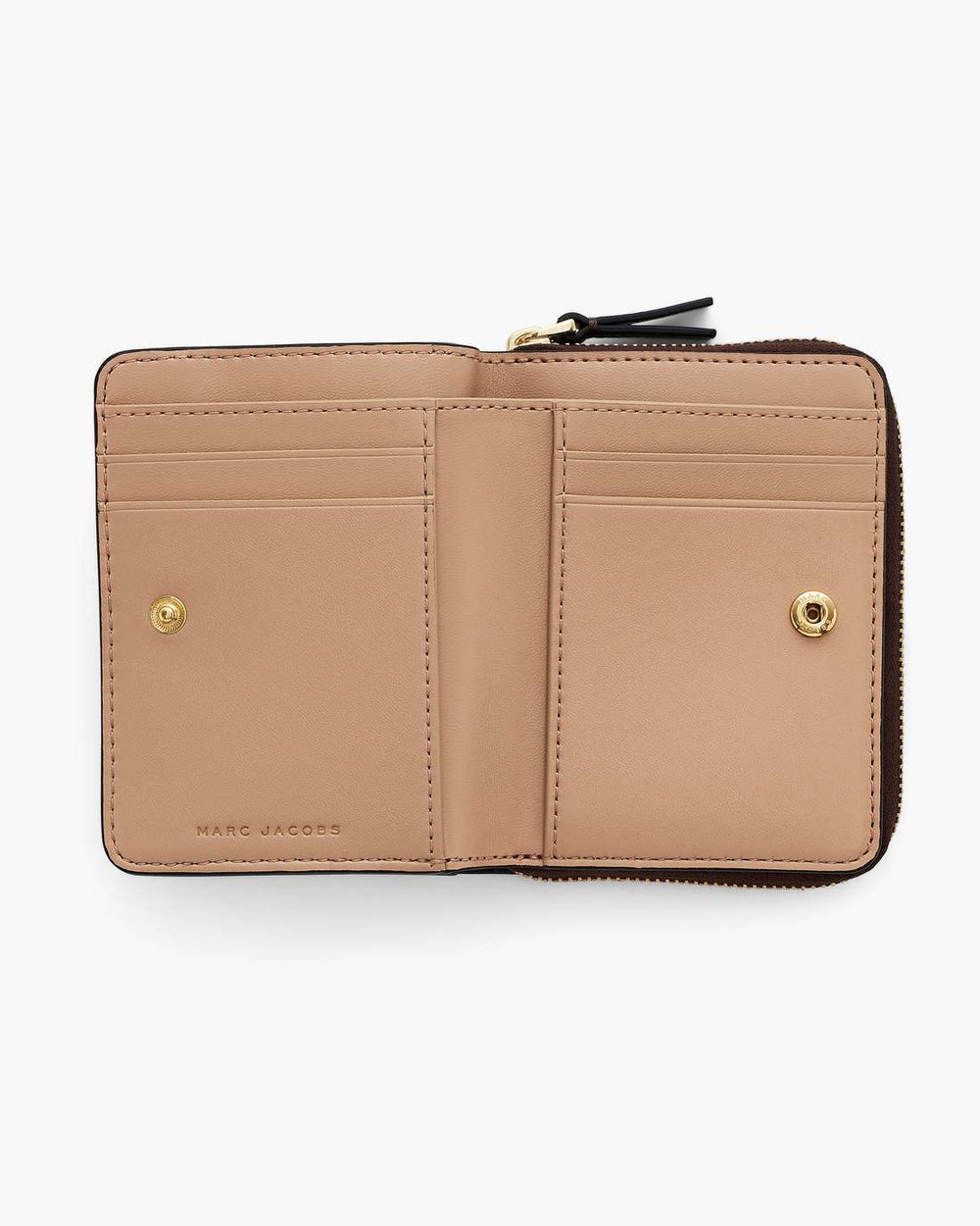 The Leather Mini Compact Wallet Ganache