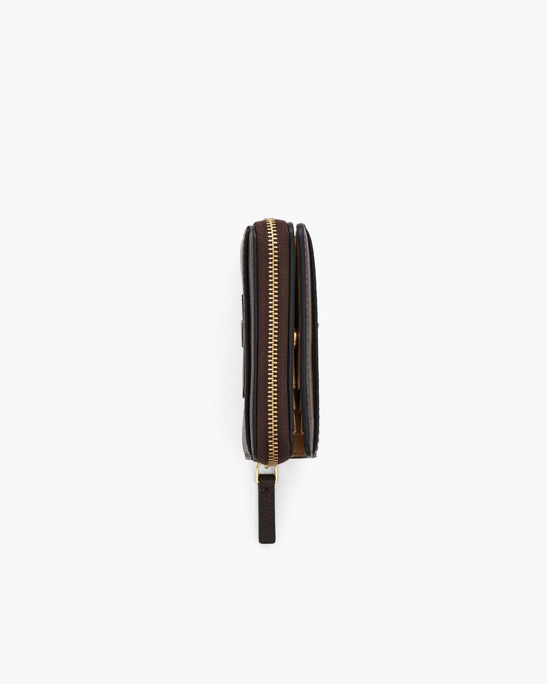 The Leather Mini Compact Wallet Ganache