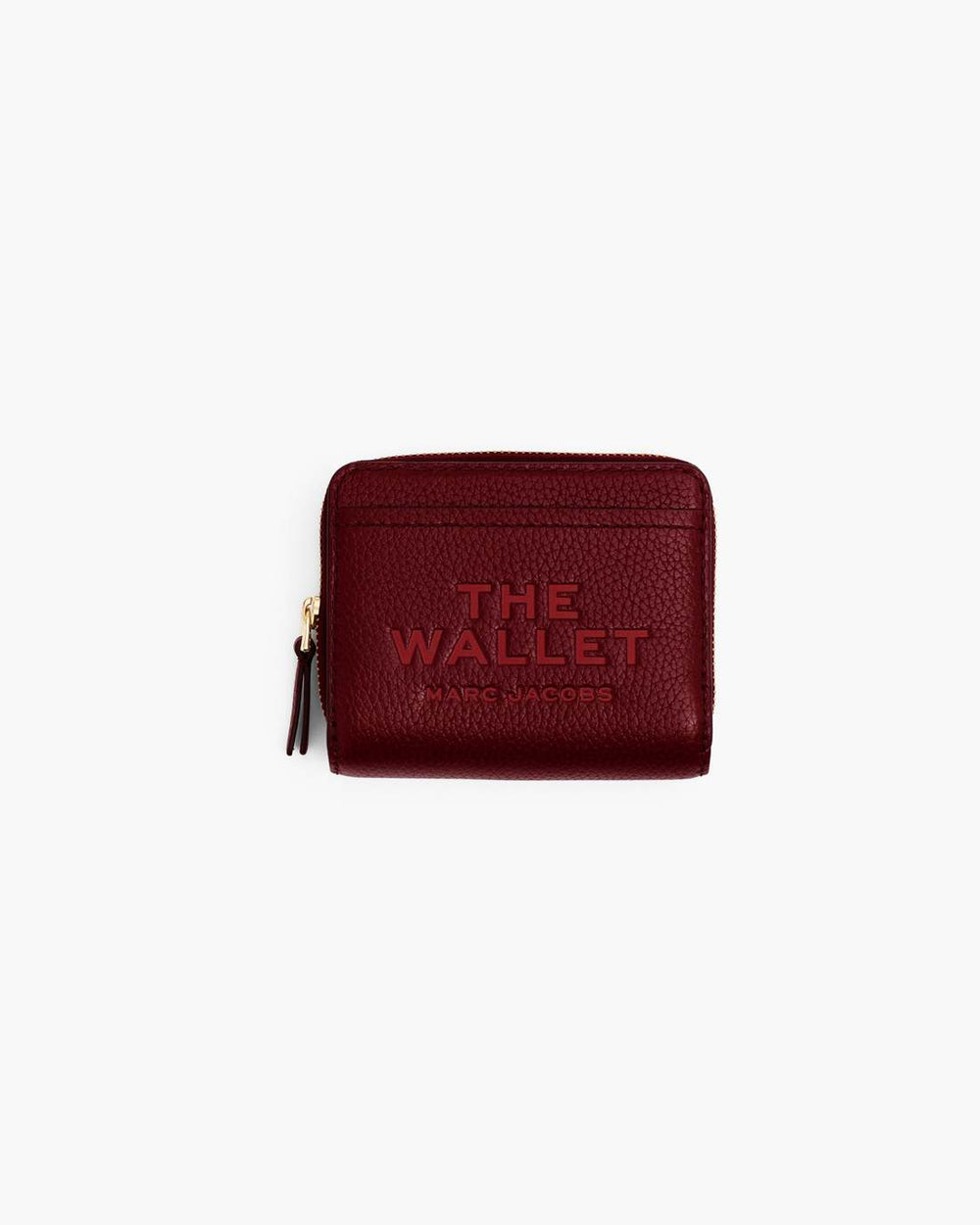 The Leather Mini Compact Wallet Cherry