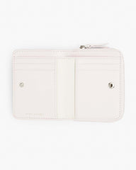 The Leather Mini Compact Wallet Cotton