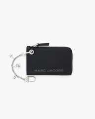 The Top Zip Charm Wallet Black