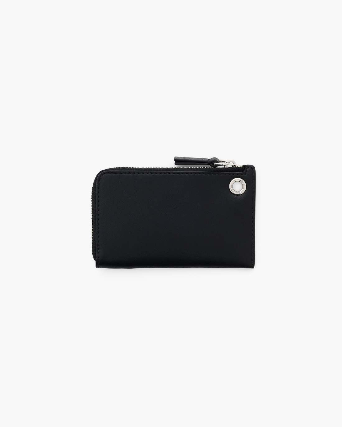 The Top Zip Charm Wallet Black
