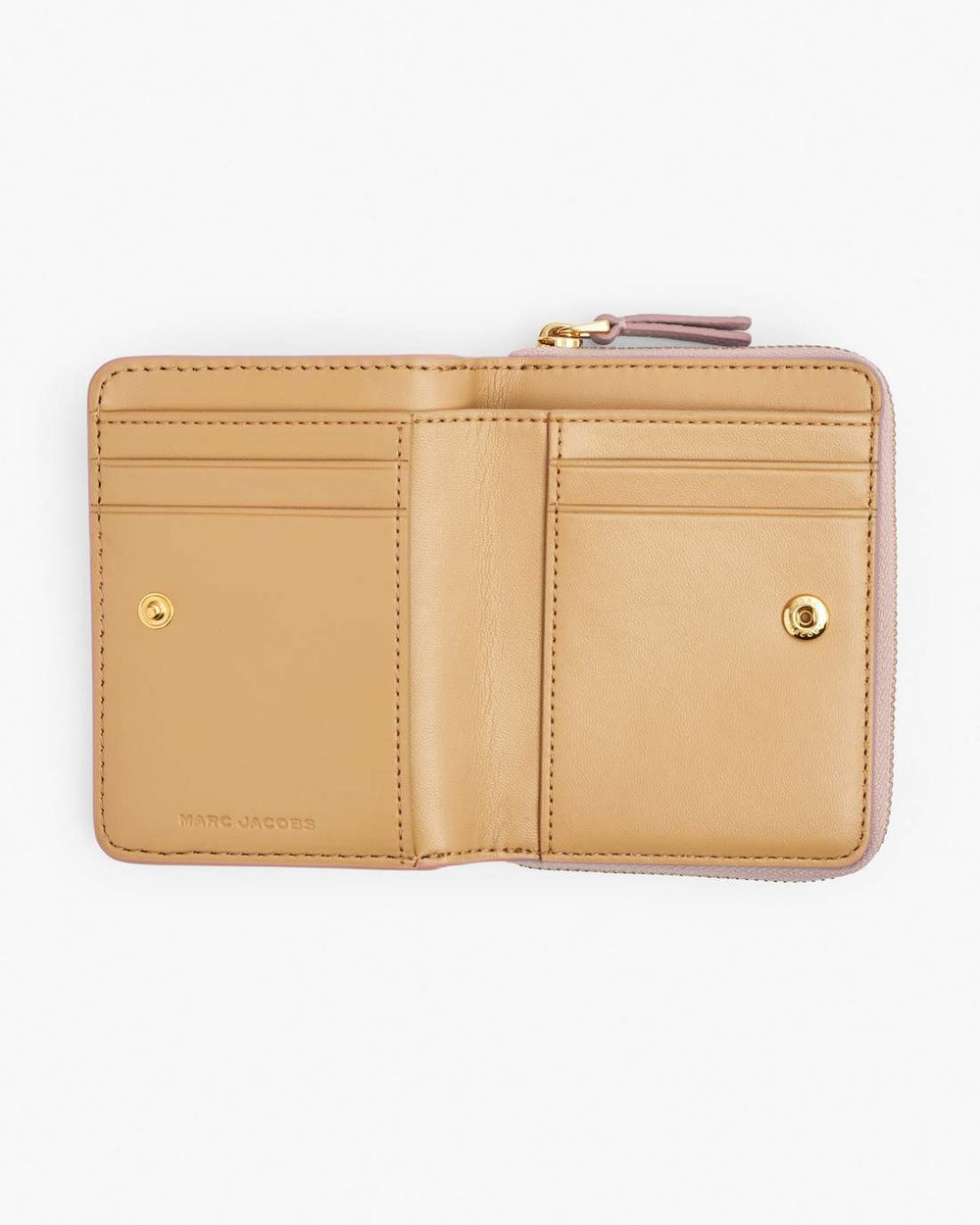 The Leather Mini Compact Wallet Rose