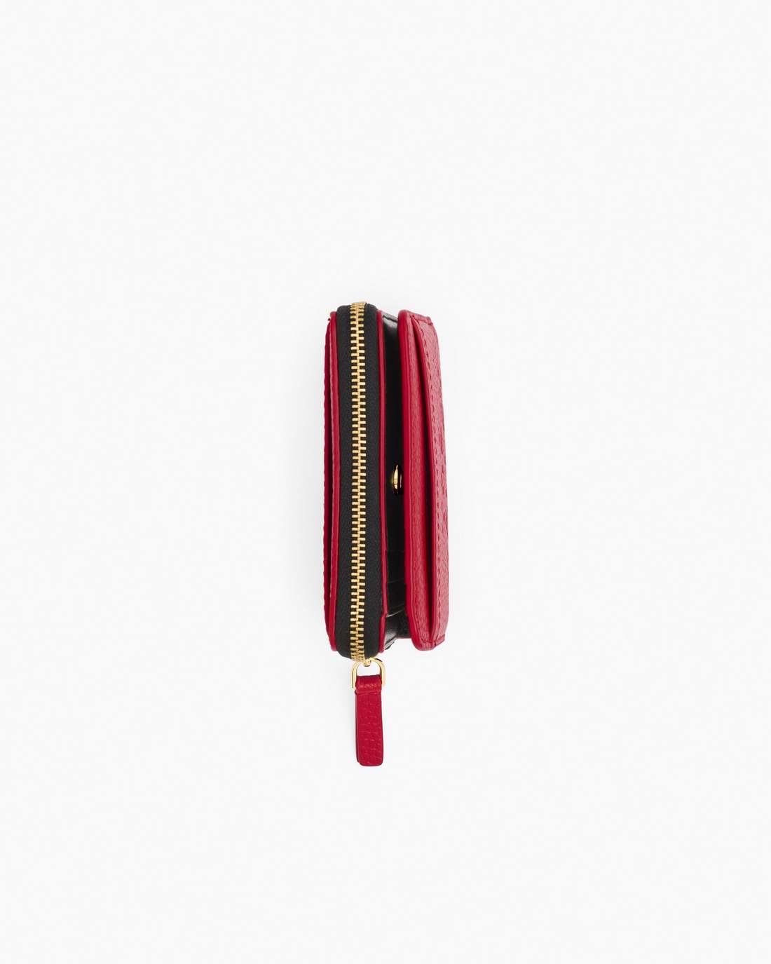 The Leather Mini Compact Wallet True Red