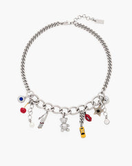 The Trinket Charm Necklace Silver/Multi