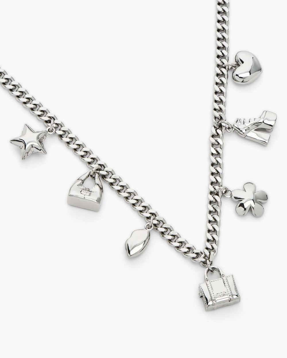 The Mini Icon Charm Necklace Light Antique Silver