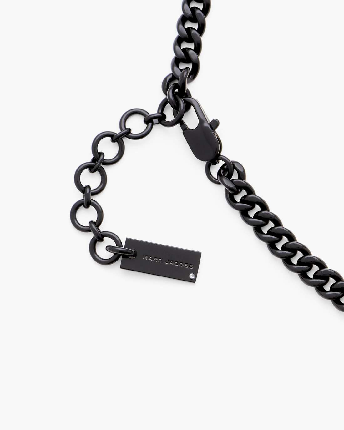 Mini Icon Pave Charm Necklace Black/Black Crystal