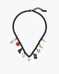 The Collector Charm Necklace Black Multi