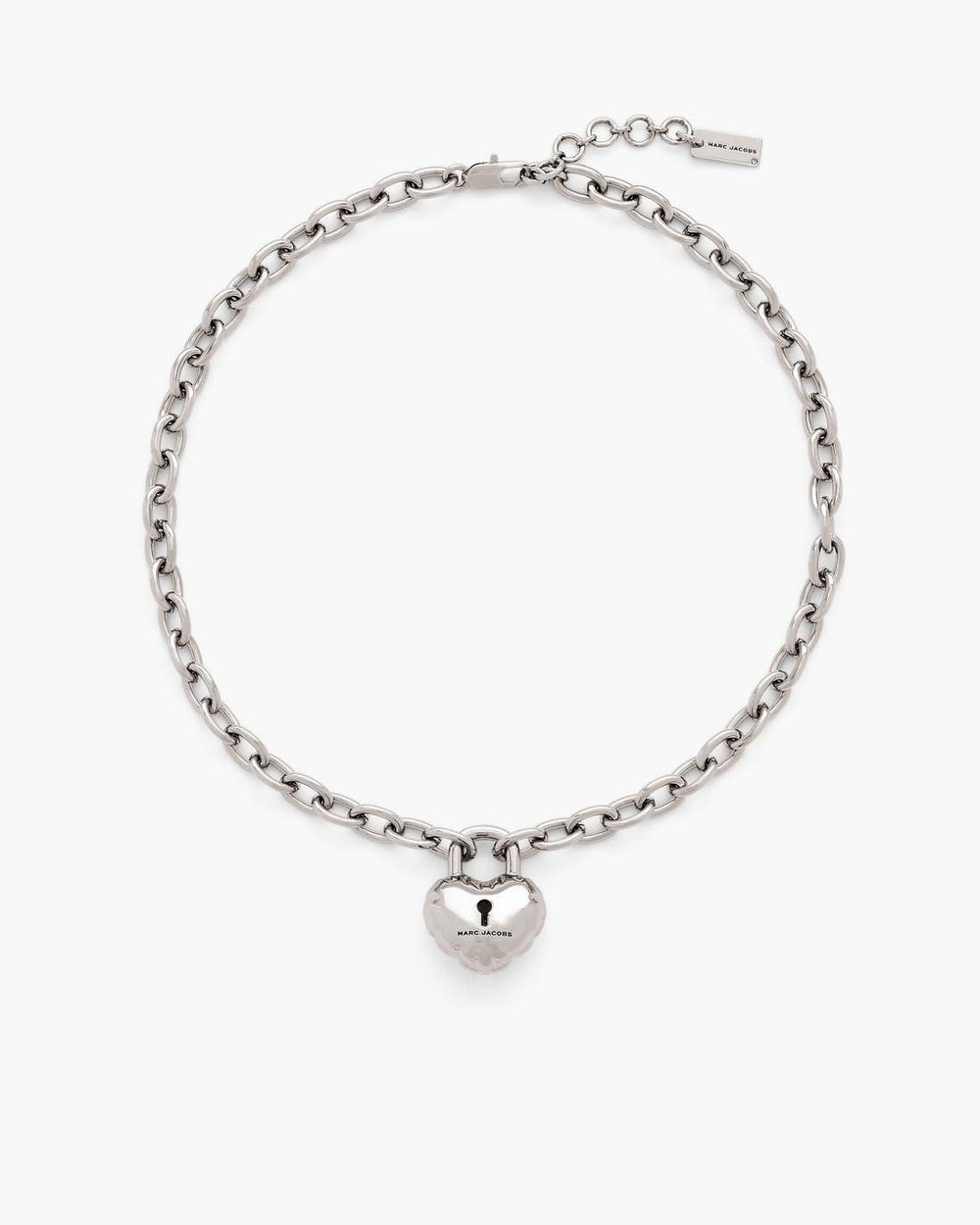 The Heart Balloon Necklace Light Antique Silver