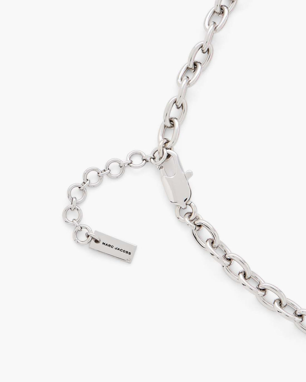 The Sticker Charm Statement Necklace Silver Multi