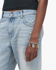 The Cities License Plate Charm Bracelet Silver/Multi