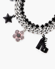 The Mini Icon Dot Charm Bracelet Silver/Multi