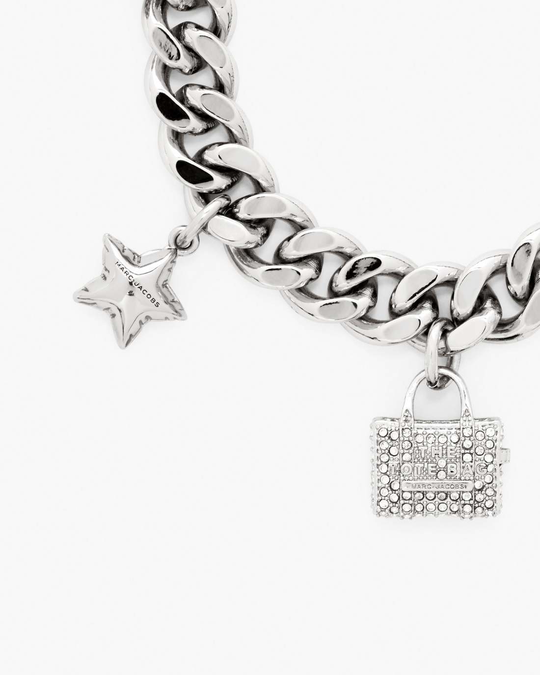 The Pave Mini Icon Charm Bracelet Silver/Crystal