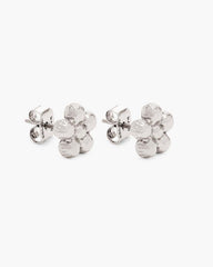 Daisy Balloon Stud Earrings Silver