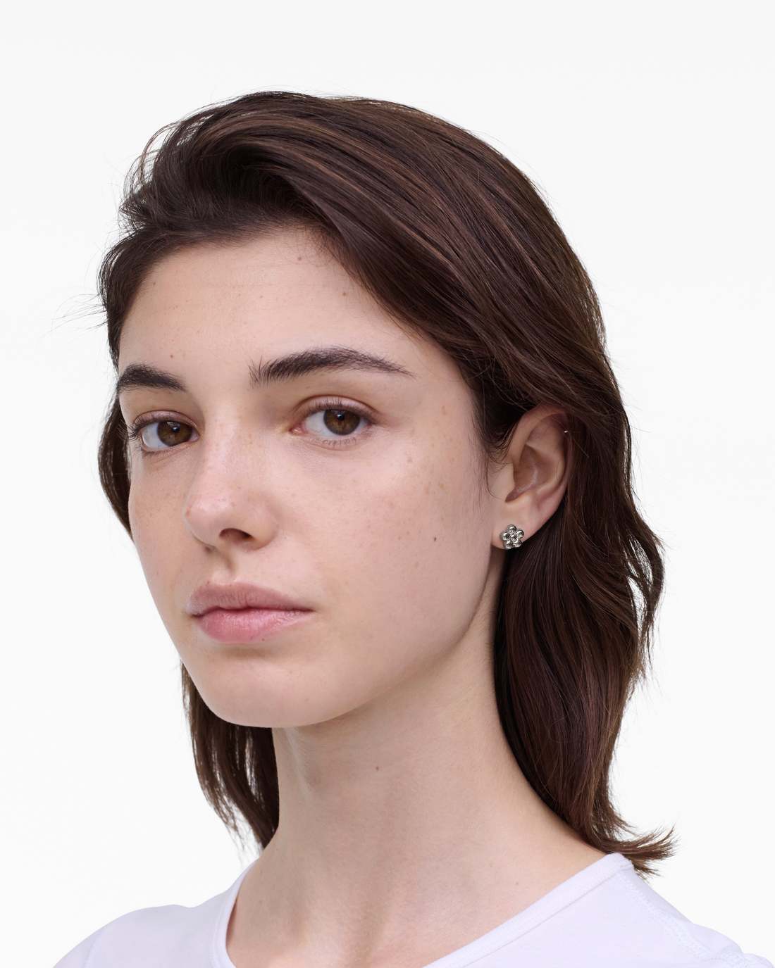 Daisy Balloon Stud Earrings Silver