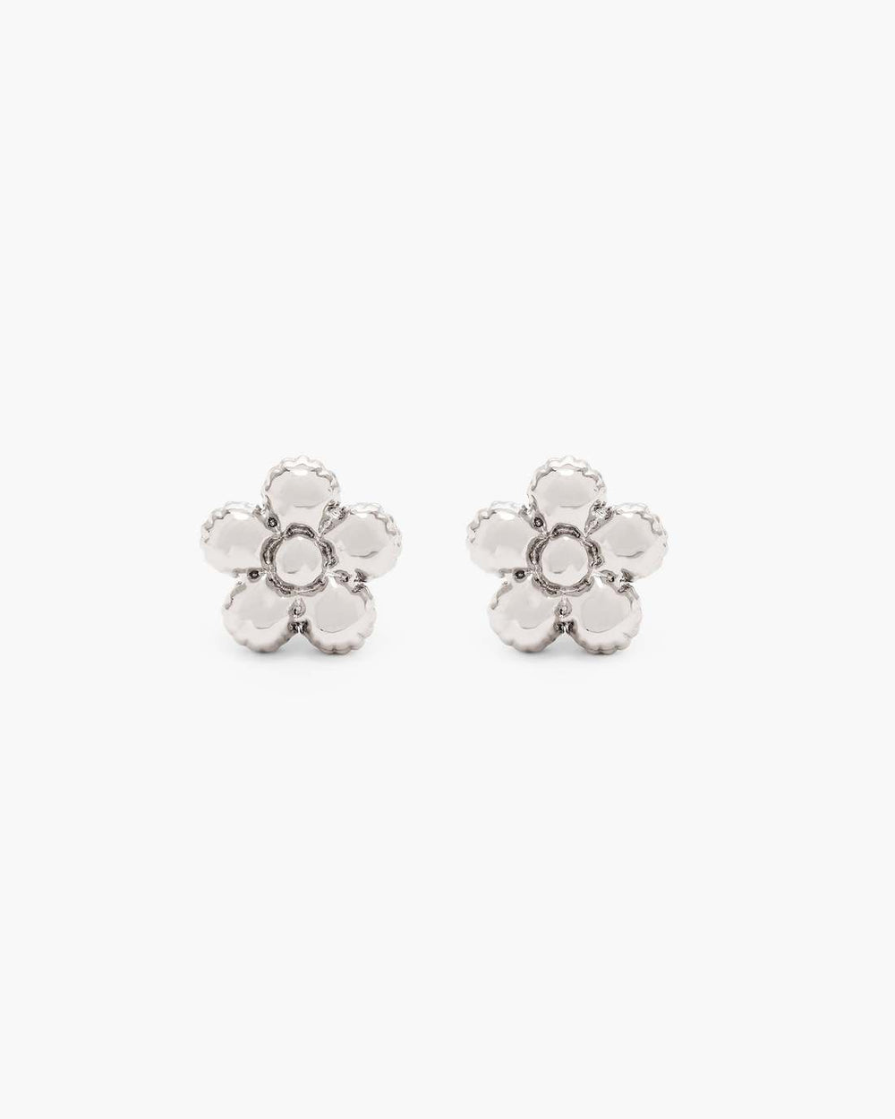 Daisy Balloon Stud Earrings Silver