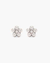 Daisy Balloon Stud Earrings Silver