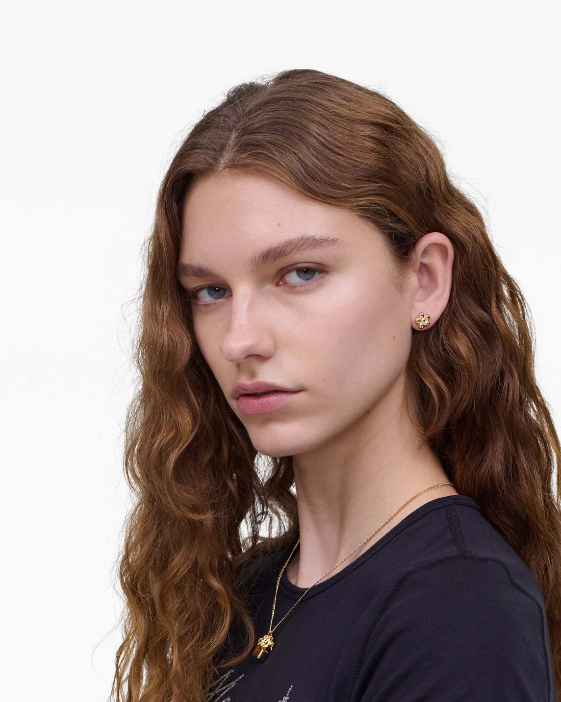 Daisy Balloon Stud Earrings Gold