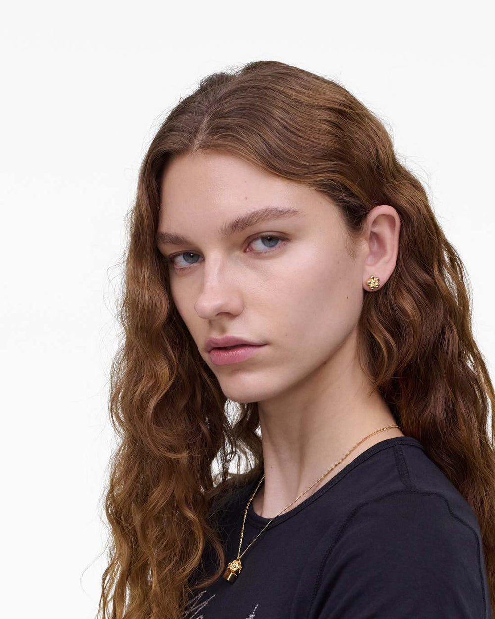 Daisy Balloon Stud Earrings Gold