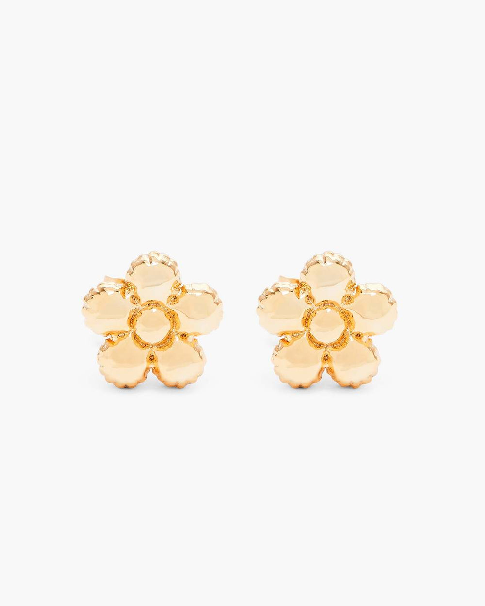 Daisy Balloon Stud Earrings Gold