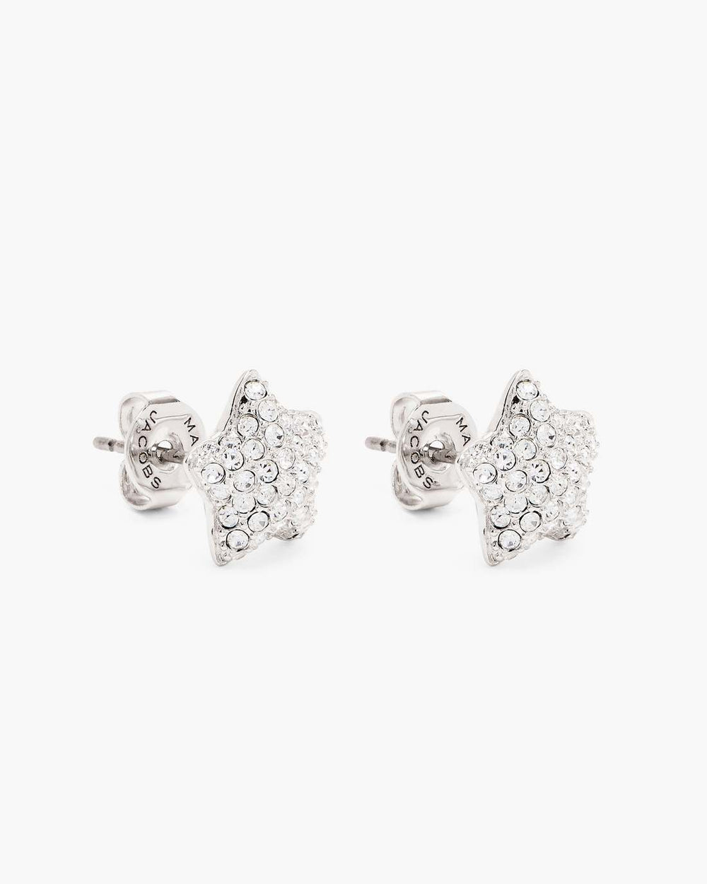 The Star Pave Stud Earrings Silver/Crystal