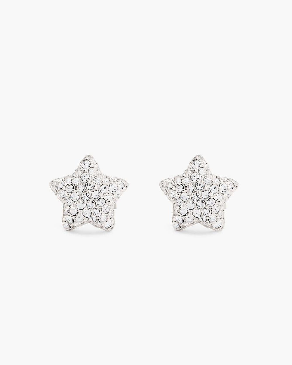The Star Pave Stud Earrings Silver/Crystal