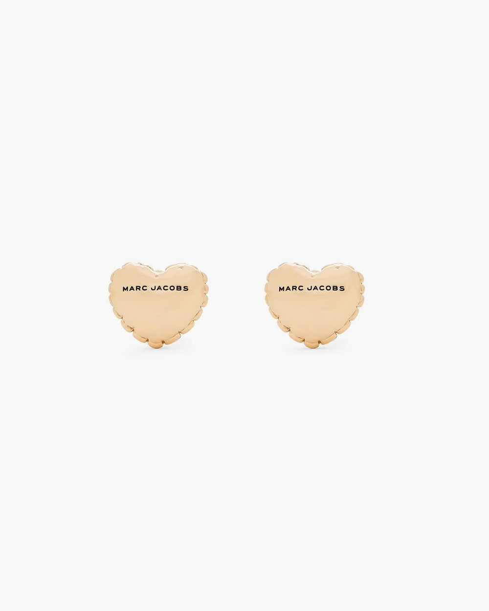 The Heart Balloon Stud Earrings Light Antique Gold
