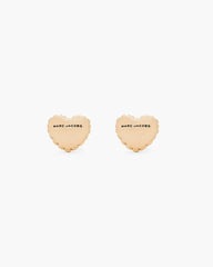 The Heart Balloon Stud Earrings Light Antique Gold