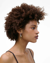 The Mini Icon Charm Earrings Gold/Silver