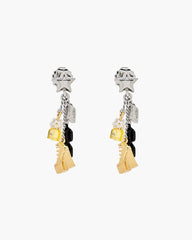The Mini Icon Charm Earrings Gold/Silver