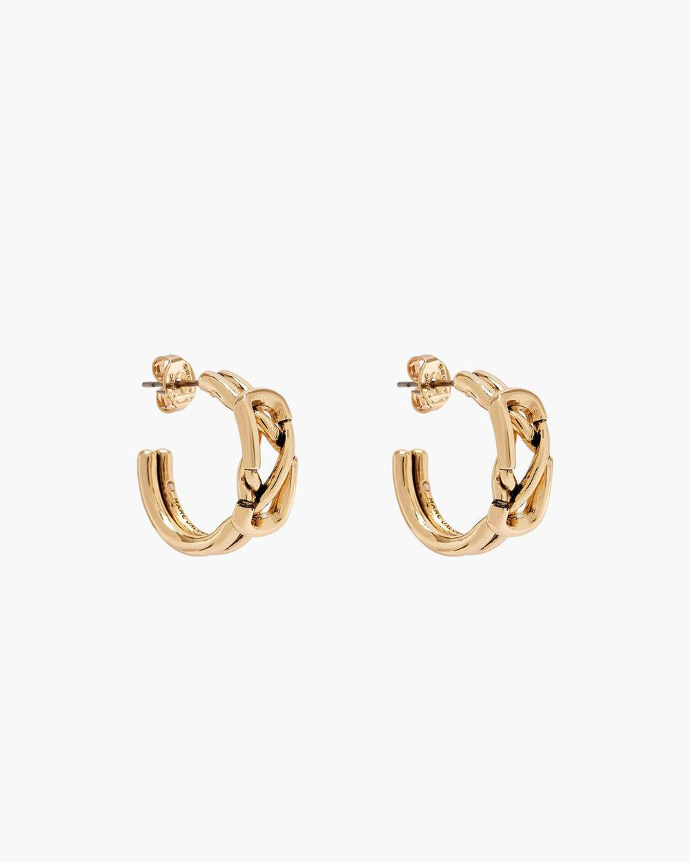The Dual Hoop Earrings Gold