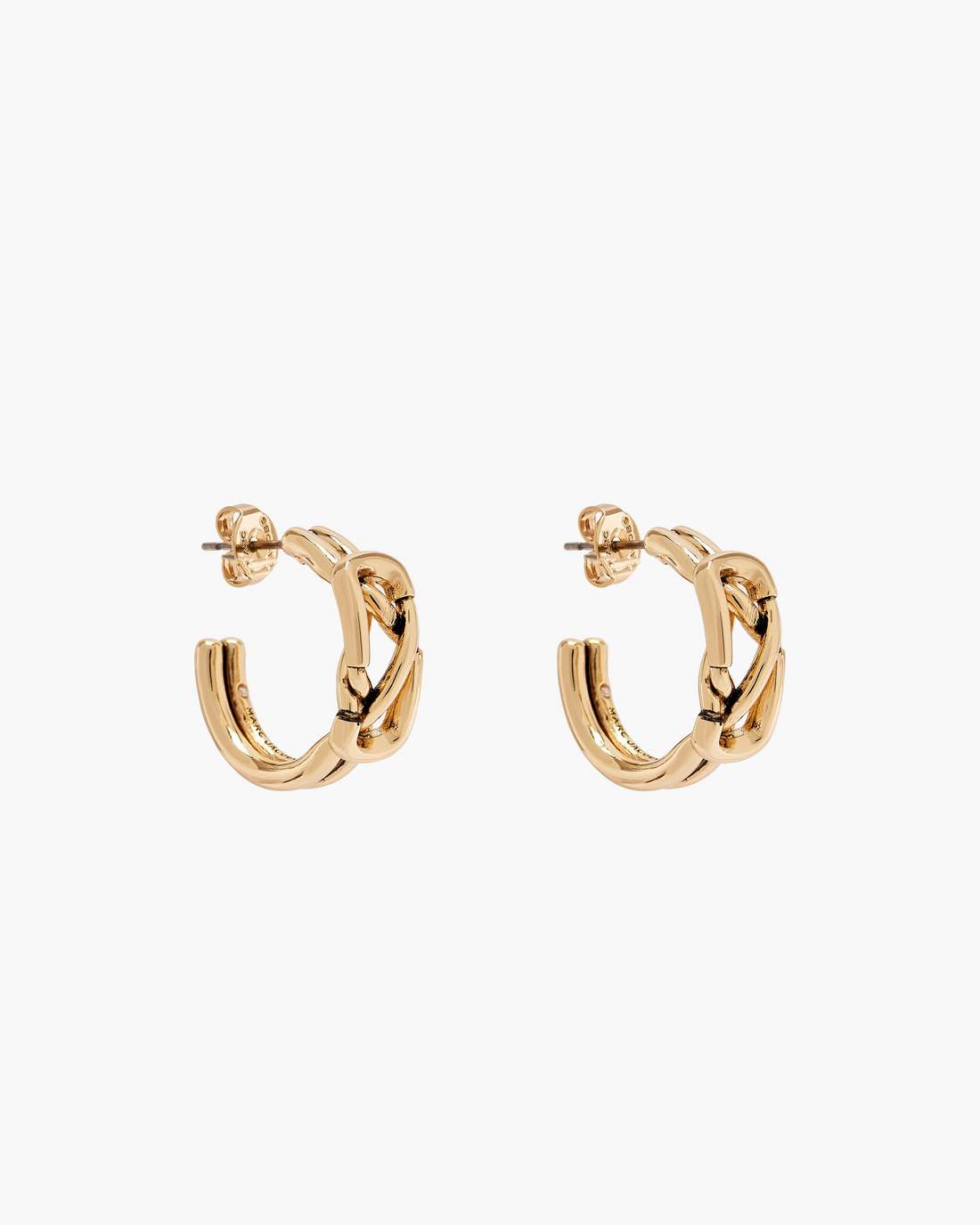 The Dual Hoop Earrings Gold