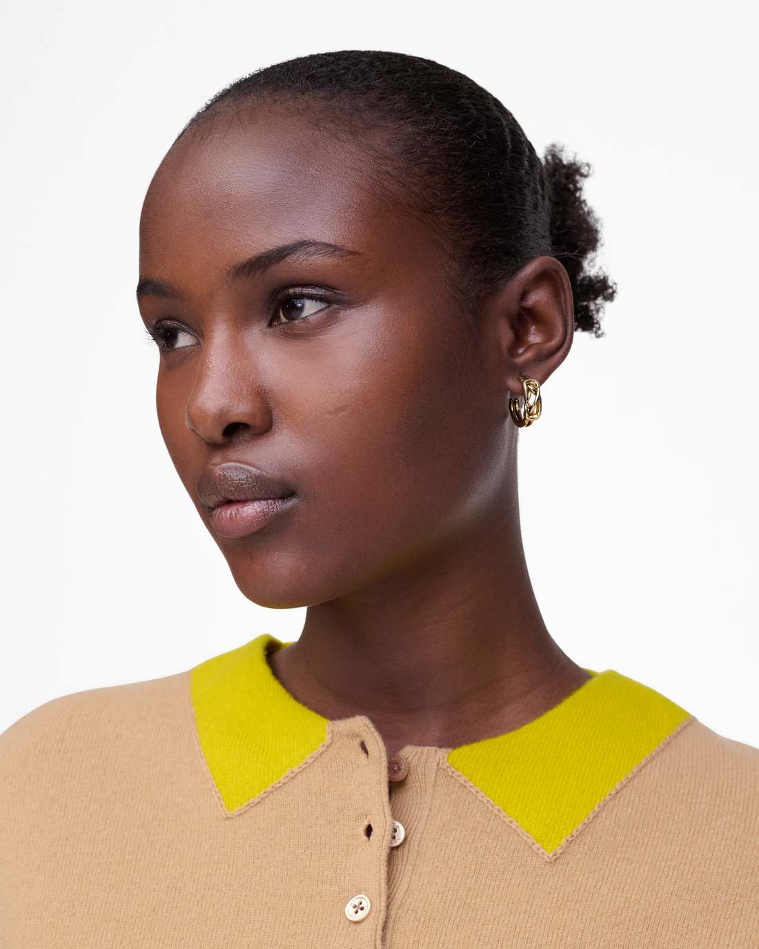 The Dual Hoop Earrings Gold