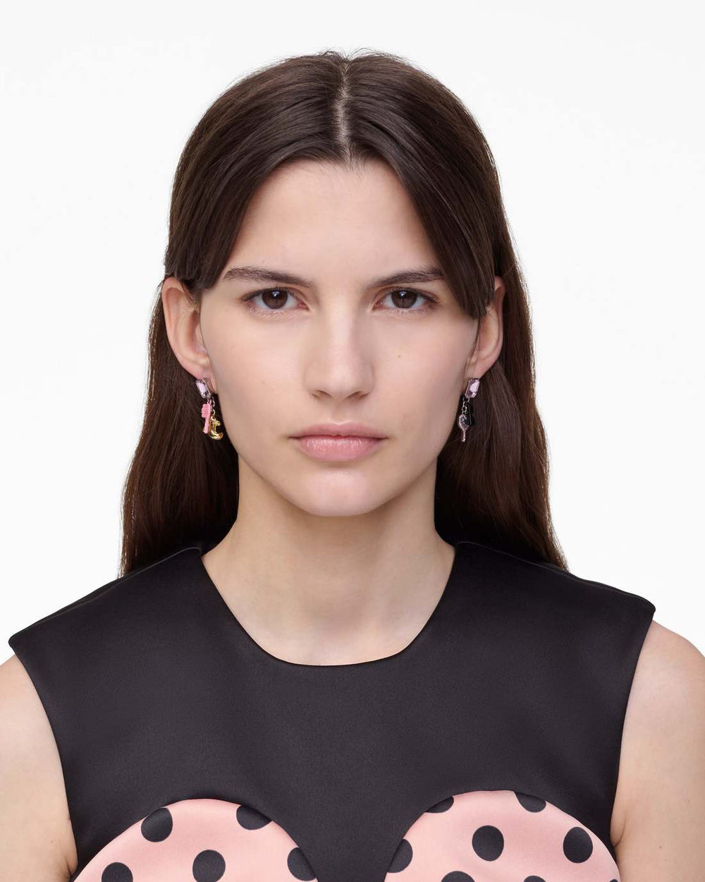 The Dollhouse Charm Earrings Silver/Multi