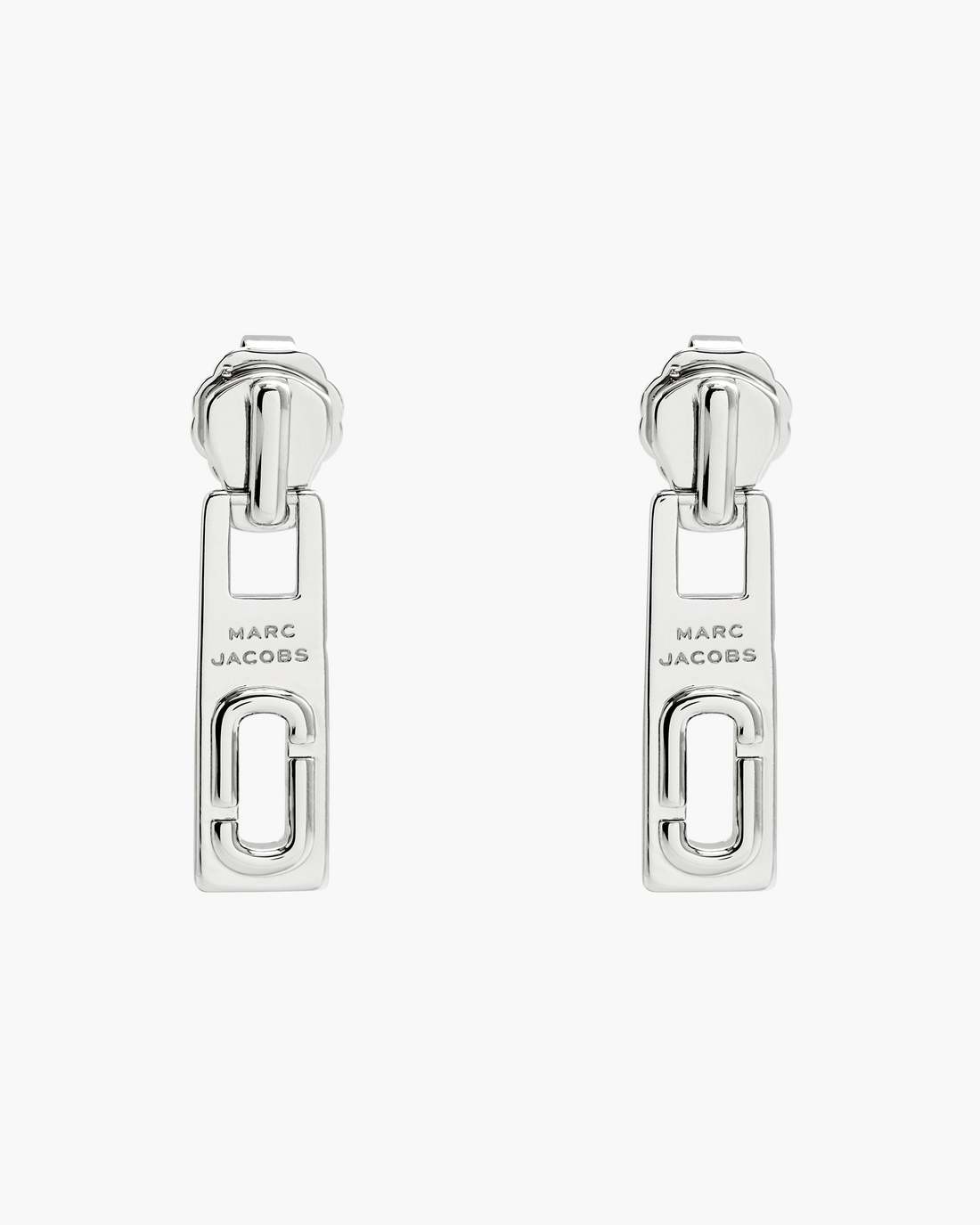 J Marc Zipper Earrings Silver