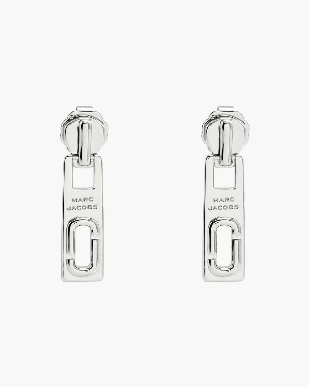 J Marc Zipper Earrings Silver