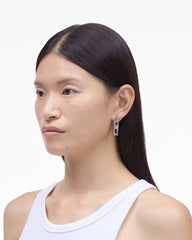 J Marc Zipper Earrings Silver