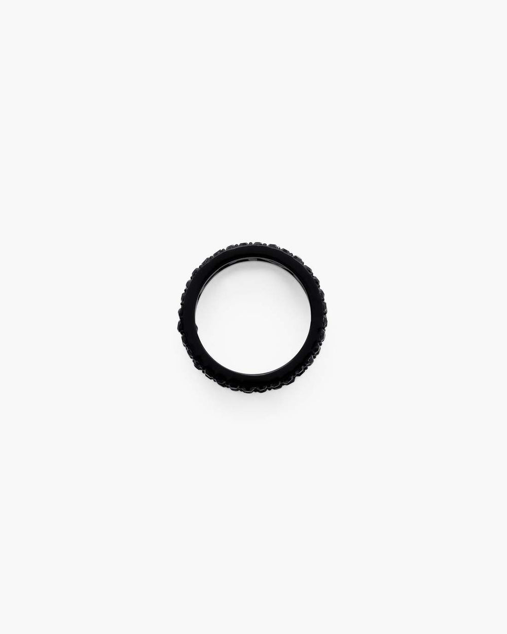 The Monogram Pave Ring Black/Black Crystal