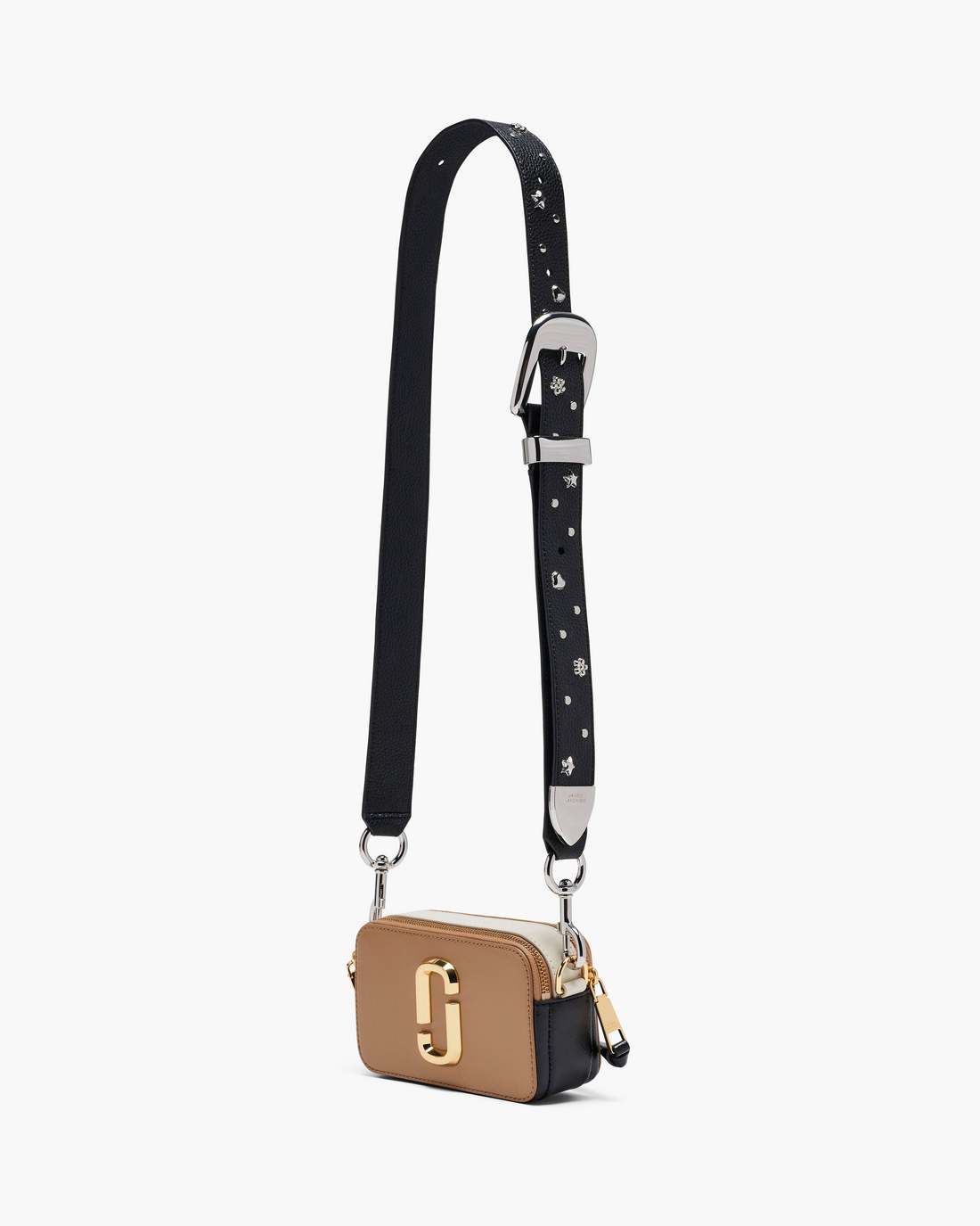 The Mini Icon Stud Leather Strap Black Multi