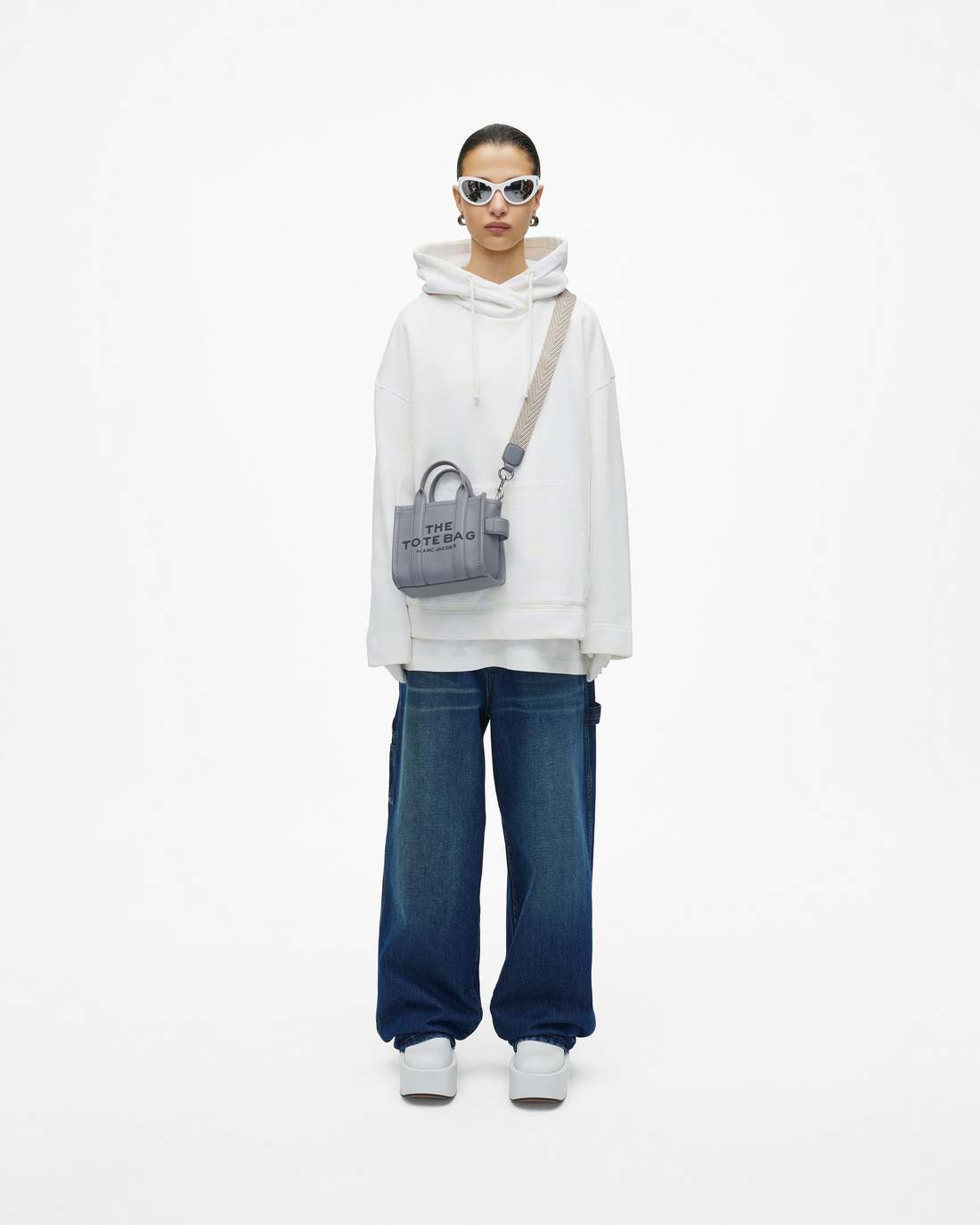 The Thin Arrow Webbing Strap Wolf Grey Multi