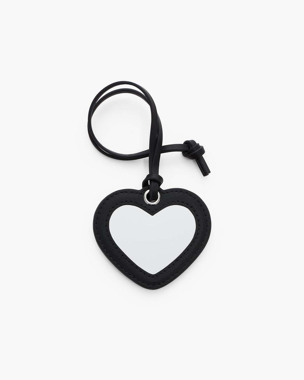 The Heart Mirror Bag Charm Black