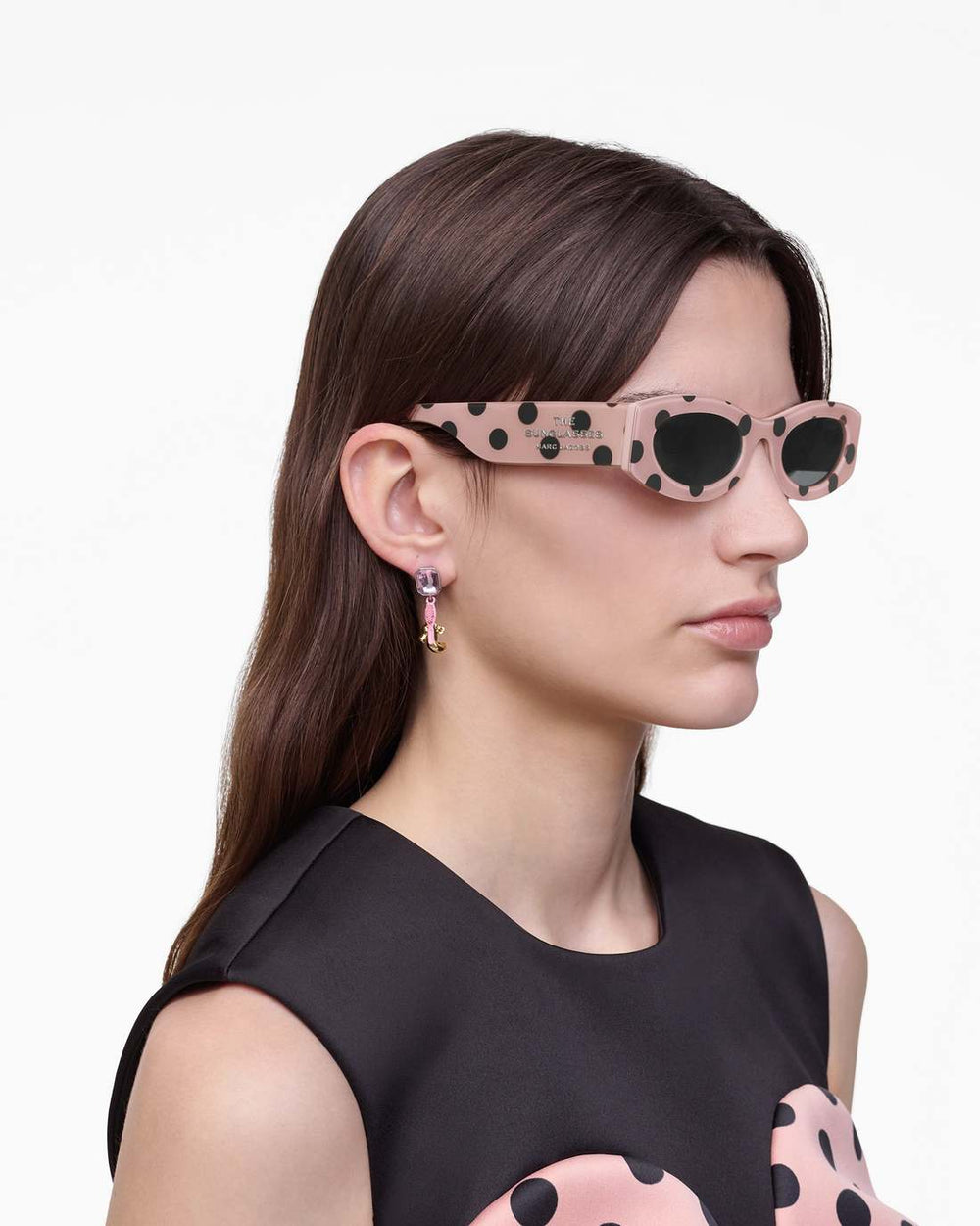 The Oval Sunglasses Peach Multi