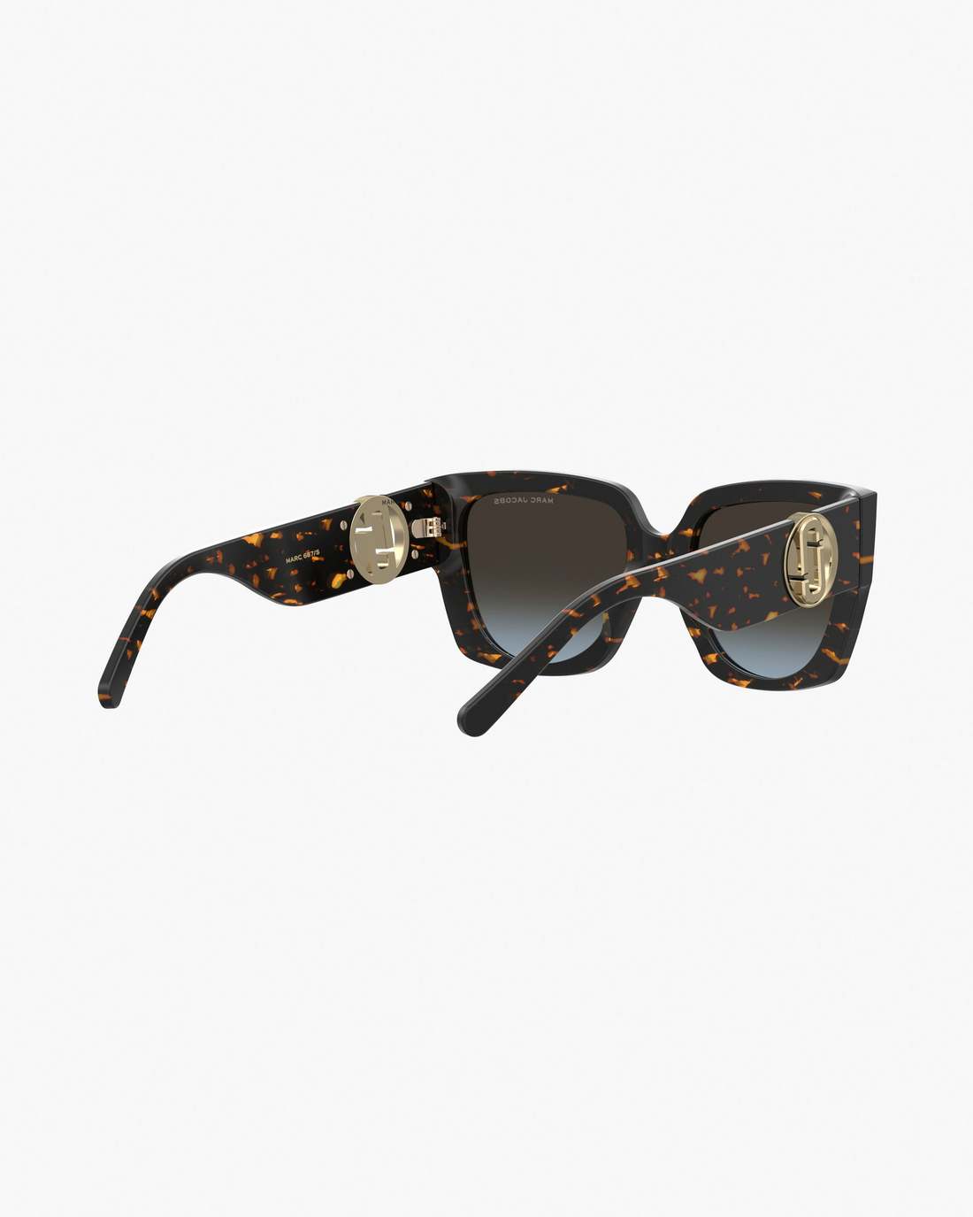 The J Marc Square Cutout Sunglasses Havana