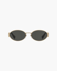 The Classic Logo Round Sunglasses Black/Gold