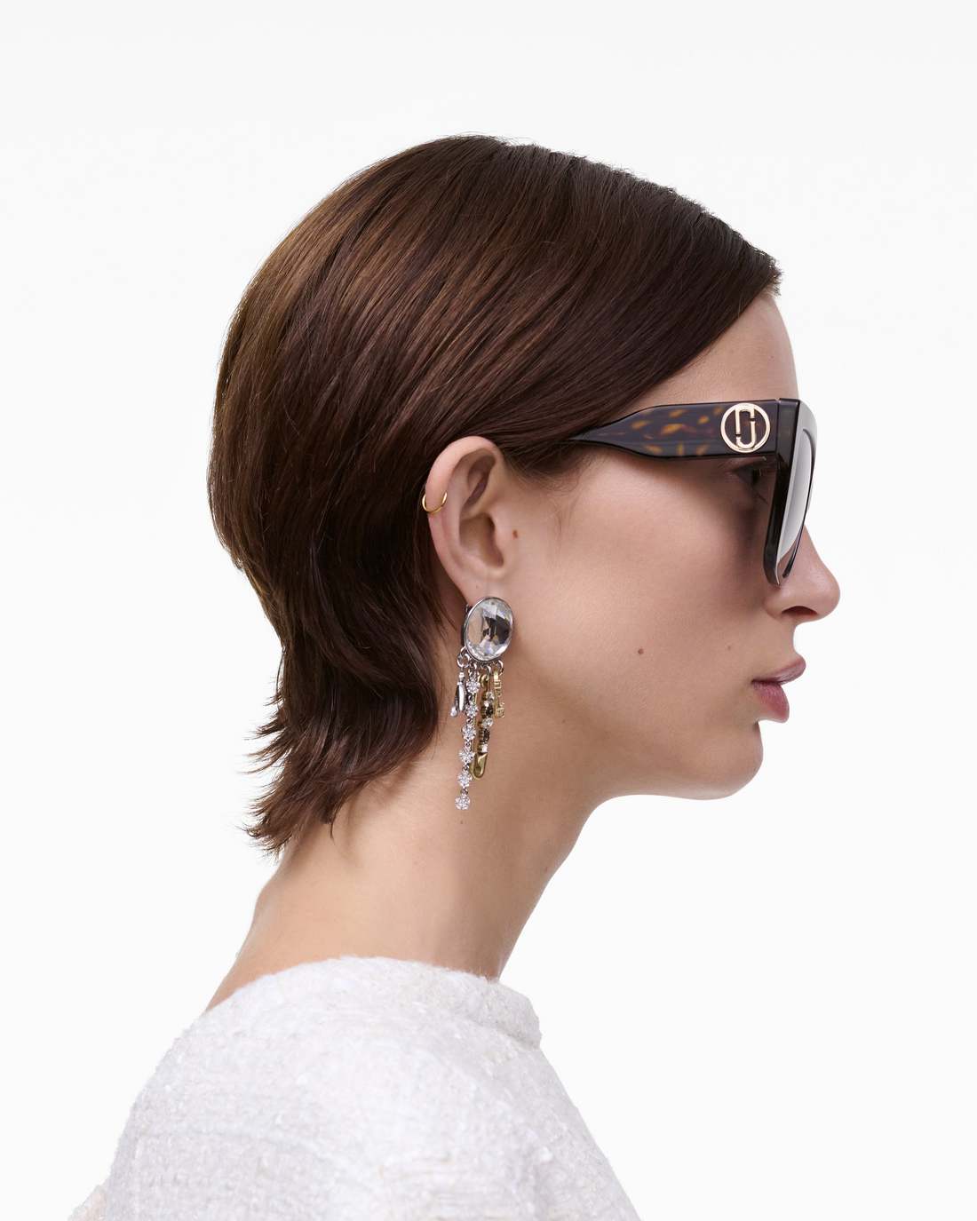The J Marc Square Sunglasses Havana