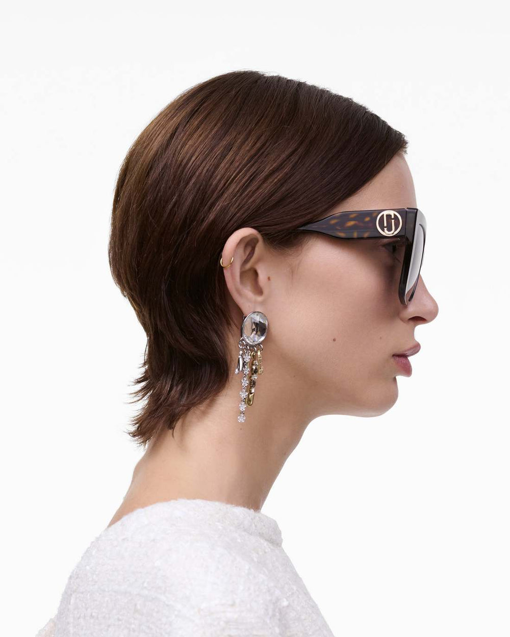 The J Marc Square Sunglasses Havana